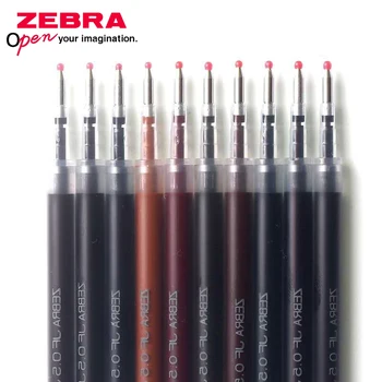 10ШТ Zebra Limited JJ15 Sarasa Grand Гелевая ручка для заправки JF-05 Быстросохнущая Заправка Подходит для JJ15/JJ55/JJ56 10 Цветовых вариантов