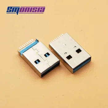 10шт Разъемная пластина USB 3.0 A Интерфейс USB 3.0 высокоскоростная передача данных