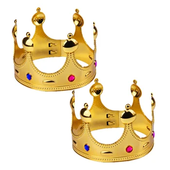 2 предмета, корона Монарха, Рождественская корона для выпускного вечера, Золотая Королевская корона, мужская одежда для мальчиков