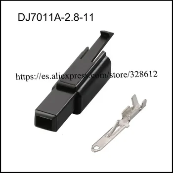 DJ7011A-2.8-21/11 автомобильный провод Водонепроницаемый женский мужской кабельный разъем 1pin автомобильные Вилки розетка Включает в себя уплотнение клемм