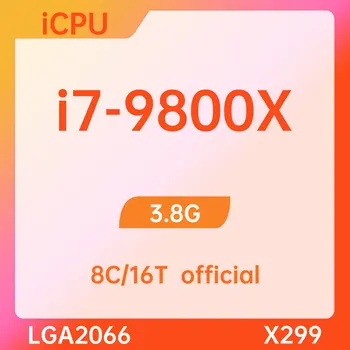 i7-9800X SREZ9 3,8 ГГц, 8 ядер, 16 потоков, 16,5 МБ, 165 Вт, LGA2066 X299