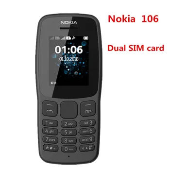 Nokia 106 (2018) Мобильный телефон с двумя SIM-картами, клавиатура на русском, арабском, иврите, английском, оригинальная разблокированная Бесплатная доставка