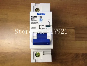 [ZOB] Письмо Надера NDM1-100 C80 подлинный новый миниатюрный автоматический выключатель 1P80A -10 шт./лот