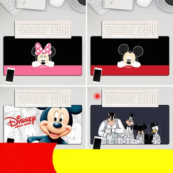 Игровой коврик для мыши с Микки Диснеем, большой коврик для мыши, компьютерный коврик для геймера, большой коврик для мыши, ковер для клавиатуры, настольный коврик Mause