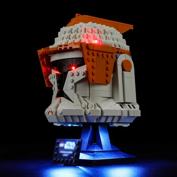 Комплект светодиодной подсветки для шлема 75350 Clone Commander Cod, набор строительных блоков (не включает модель), кирпичи, игрушки для детей