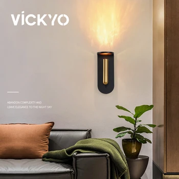 Креативный прикроватный настенный светильник VICKYO Nordic, светодиодные настенные светильники для гостиной, спальни, детского домашнего ночного освещения, украшения
