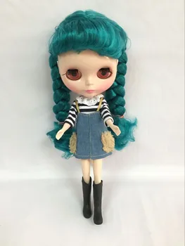 Кукла Nude blyth с зелеными волосами фабричная кукла Подходит для переделки своими руками BJD игрушка для девочек ksm cute doll