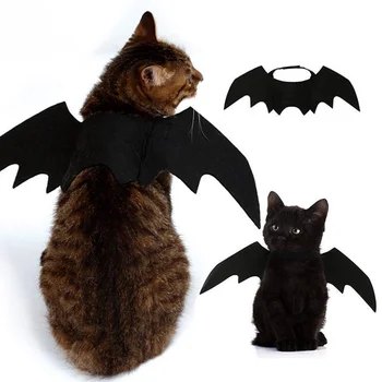 Милый костюм кошки на Хэллоуин, маленькая домашняя кошка, Крылья летучей мыши, Кошачьи крылья на Хэллоуин, аксессуары для кошек на Хэллоуин 2022, украшения для Хэллоуина