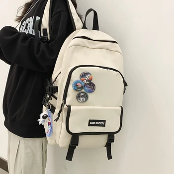 Модный Мужской Черный рюкзак для ноутбука, сумка для студенток, студенческая сумка для мальчиков, женская дорожная сумка Mochila