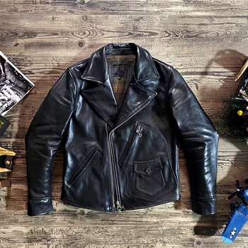 Натуральная овечья кожа роскошный бренд настоящая новая модная черная куртка мотоциклиста из воловьей кожи.качественное мужское пальто из натуральной кожи. тонкая винтажная кожа