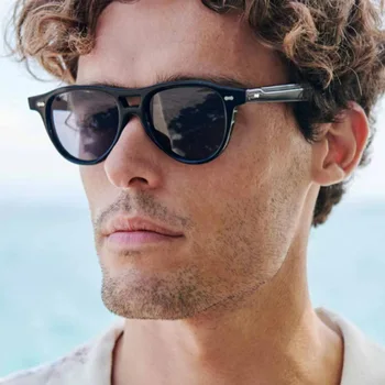 Новинка 2023 года, ретро-солнцезащитные очки в маленькой оправе, мужские Брендовые дизайнерские Солнцезащитные очки, женские Модные оттенки Oculos De Sol