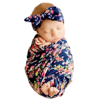 Одеяло для пеленания новорожденных, Шарф с рисунком Младенца, Детское Мягкое Одеяло, Благоприятное для кожи, Шляпа, Повязка на голову