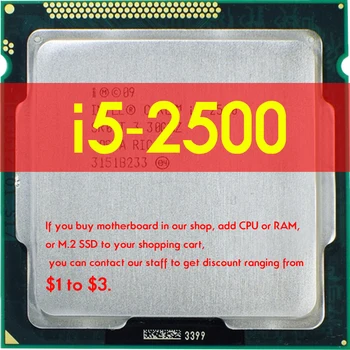 Процессор Xeon I5 2500 Четырехъядерный (3,3 ГГц/L3 = 6 М/95 Вт) Socket LGA 1155 Настольный процессор i5-2500 B75 Материнская плата Для Intel LGA 1155 kit