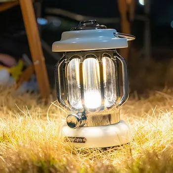Ретро Портативный фонарь для кемпинга 5000 мАч 3 режима освещения Фонарь для палатки для пеших прогулок, скалолазания, уличная керосиновая винтажная походная лампа во дворе