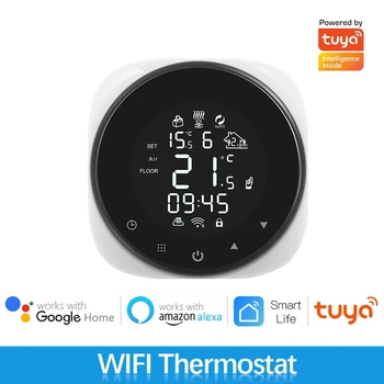 Умный Термостат Tuya для Нагрева Воды / Электрического Отопления, Умный Регулятор температуры Термостата Работает с Alexa Google Home