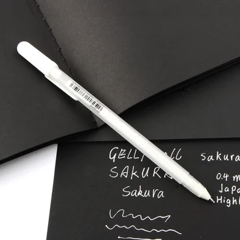Япония импортировала желейный рулон 0,8 мм белой гелевой ручки с подсветкой для художественных маркеров, расходных материалов для комиксов / манги