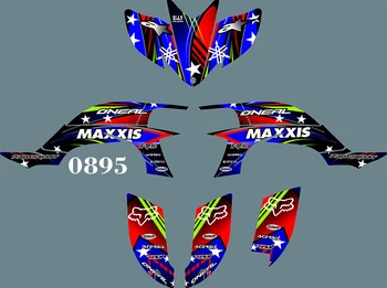 0895 Наборы Наклеек с Изображением Мотоциклетной команды и Фонов для Yamaha YFZ450R 2003 2004 2005 2006 2007 2008