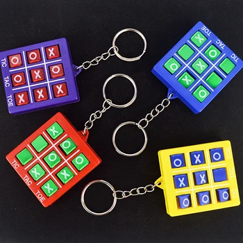 OX Шахматная цепочка для ключей Взаимодействие родителей и детей, настольная игра для отдыха, детские развивающие игрушки, Подарок для детей, Красочная 3D головоломка, умная игра