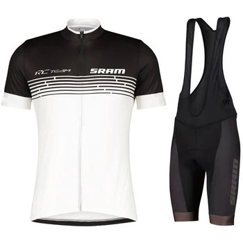 Велосипедный комплект ODLO SRAM Велосипедная форма Летний Комплект велосипедной майки Майки для шоссейных велосипедов MTB Велосипедная одежда Дышащая Велосипедная одежда