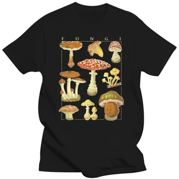 Горячая распродажа, мужская футболка, модная футболка с грибами, Ботанический сад, Растительный принт, Фруктовый цветок, Летние топы с круглым вырезом