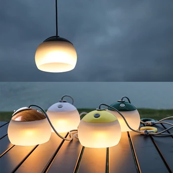 Кемпинговый фонарь USB Перезаряжаемый Ретро Кемпинговый светодиодный фонарь для палатки Фонарик Лампа для наружного отключения электроэнергии Многофункциональный