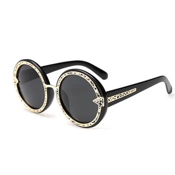 Классические Солнцезащитные очки в готическом стимпанке с поляризацией Для мужчин и женщин, Брендовые Дизайнерские Винтажные Солнцезащитные очки в круглой металлической оправе Высокого качества UV400