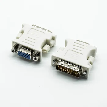 Конвертер DVI 24 + 5 от мужчины к VGA-женщине, адаптер DVI-VGA, разъем для преобразования интерфейса графического дисплея мониторов VGA