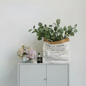 Коробка с сухими цветами в скандинавском стиле, Реквизит для фотосъемки, Оформление витрины, Крафт-бумажный пакет, Горшки для растений.