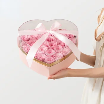 Коробки для конфет в форме сердца, шляпные коробки для флористов, подарочные коробки, упаковочные коробки для цветов, подарков, Живая ваза, Свадьба на День Святого Валентина