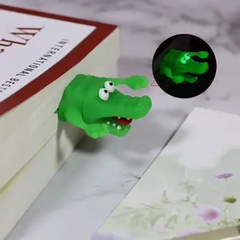 Креативная 3D Стерео закладка-маркер, зажим для книги, Кавайная Акула-крокодил, закладка страниц, Детский подарок, Школьные канцелярские принадлежности.