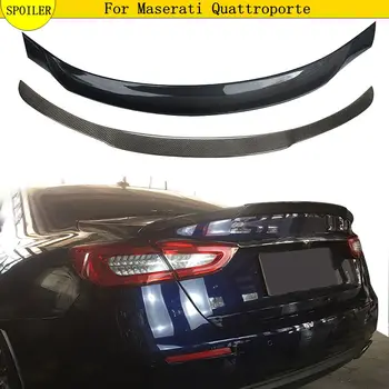 Кромки заднего спойлера багажника из углеродного волокна для Maserati Quattroporte 2013-2019 задний спойлер багажника