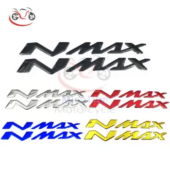 Логотип N-MAX Хромированные мотоциклетные 3D наклейки, наклейки на бак, аппликация, эмблема для YAMAHA NMAX N MAX N-MAX