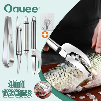 Многофункциональный нож для удаления рыбьей чешуи из нержавеющей стали, кухонные принадлежности, нож для рыбы на кухню, кухонные инструменты для пикника