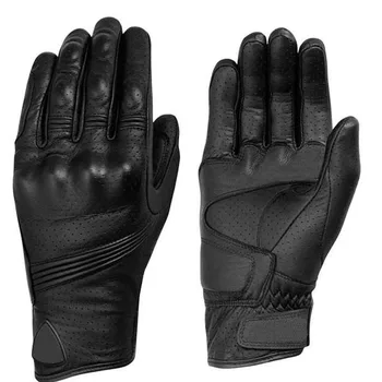 Мотоциклетные перчатки из перфорированной кожи в стиле ретро для велоспорта, защитные приспособления для мотоциклов, перчатки для мотокросса, зимний мужской подарок, женский велосипед