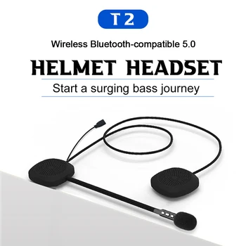 Мотоциклетный шлем Гарнитура Беспроводные наушники Bluetooth Стерео Переговорное устройство Громкая связь Mp3 Музыкальный плеер Аксессуары для мотоциклов