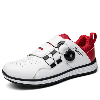 Мужская профессиональная обувь для гольфа, водонепроницаемые кроссовки для гольфа с шипами, черные, белые мужские кроссовки для гольфа, обувь для гольфа большого размера для мужчин