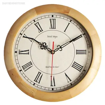 Настенные часы в японском стиле Старинные Деревянные Часы Механизм настенных часов для спальни Домашний Декор Бесшумная гостиная Horloge Murale Подарок