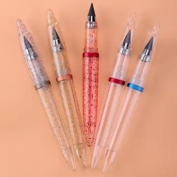 Неограниченное количество карандашей Практичные студенты, делающие наброски Вечным карандашом без чернил Прозрачный корпус Карандаша без заточки