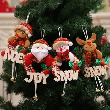 Новогодние Рождественские Украшения для Елки Navidad Санта Клаус Снеговик Рождественские Украшения Рождество для Домашней Вечеринки Декор Детская Игрушка