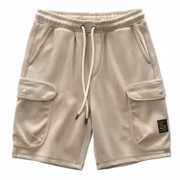 Новые японские винтажные трикотажные спортивные повседневные брюки, трендовые свободные шорты Five Cent для мужчин