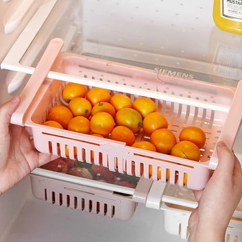 Органайзер для холодильника Ящик для хранения Ящик для холодильника Пластиковый контейнер для хранения Фруктов, яиц, Коробка для хранения продуктов Кухонный инструмент для хранения