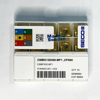 Оригинальные CNMG120408-MF1 CP500 с твердосплавными вставками с ЧПУ для стали