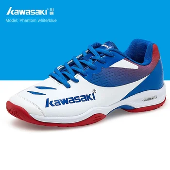 оригинальные мужские и женские кроссовки для бадминтона Kawasaki, дышащие высокоэластичные нескользящие спортивные кроссовки, теннисные ботинки
