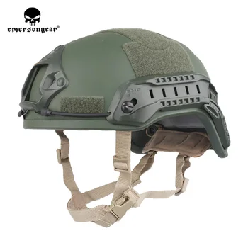 Охотничий шлем Emerson Tactical ACH MICH 2001 со средним покрытием ABS TC с боковым ограждением NVG для защиты рук
