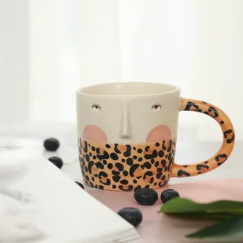 Современная прекрасная чашка, кухонные принадлежности, кружка своими руками, чашки ручной работы в корейском стиле, креативная чашка, керамическая чашка для подарка, кофейная чашка