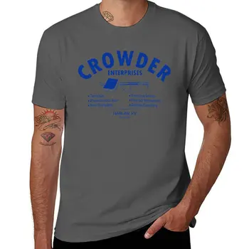 Футболка Crowder Enterprises (синяя), топы больших размеров, футболки для тяжеловесов, мужская тренировочная рубашка