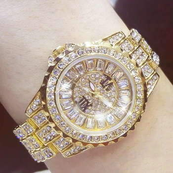 Часы Женские 2020 Роскошные Серебряные Модные Женские наручные часы Со стразами Кварцевые Женские наручные часы для женщин Relogio Feminino