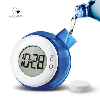 Электронные настольные часы с водяным питанием, Цифровой детский будильник, умные светодиодные часы с календарем, Рождественский подарок для детей