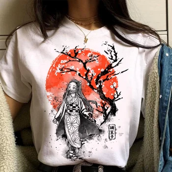 Эстетическая футболка с аниме Demon Slayer, одежда Kimetsu No Yaiba, футболки Camiseta Camiseta